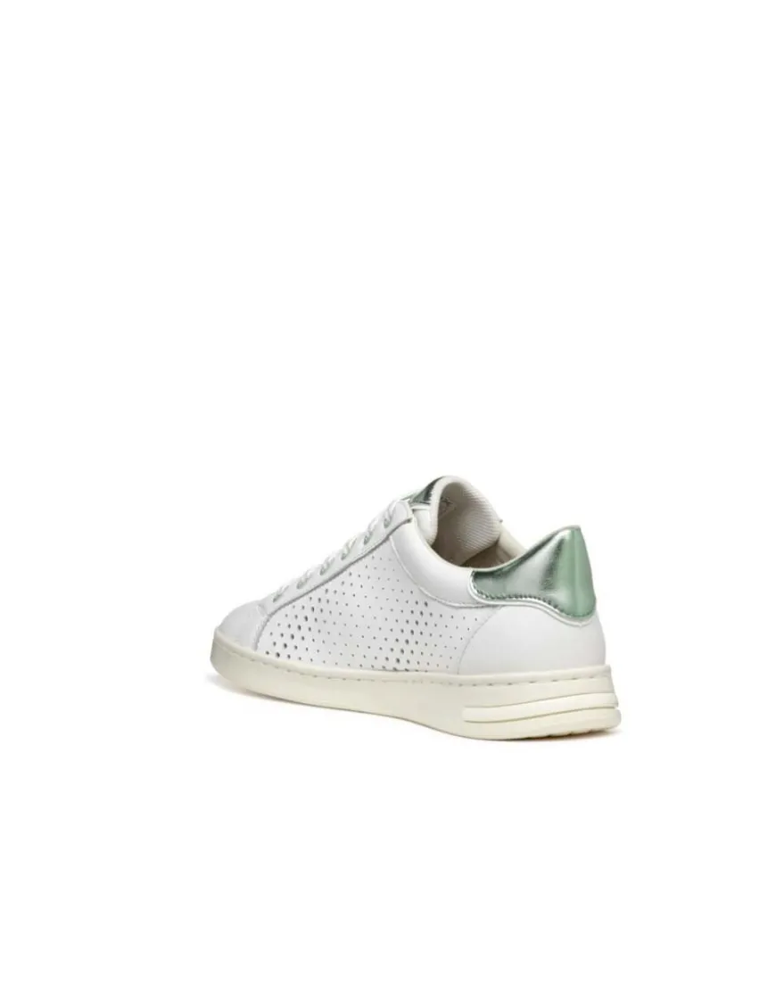Baskets cuir ajouré blanc GEOX