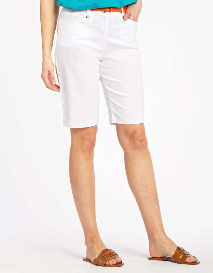 Bermuda coton blanc