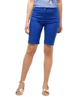 Bermuda coton bleu roi