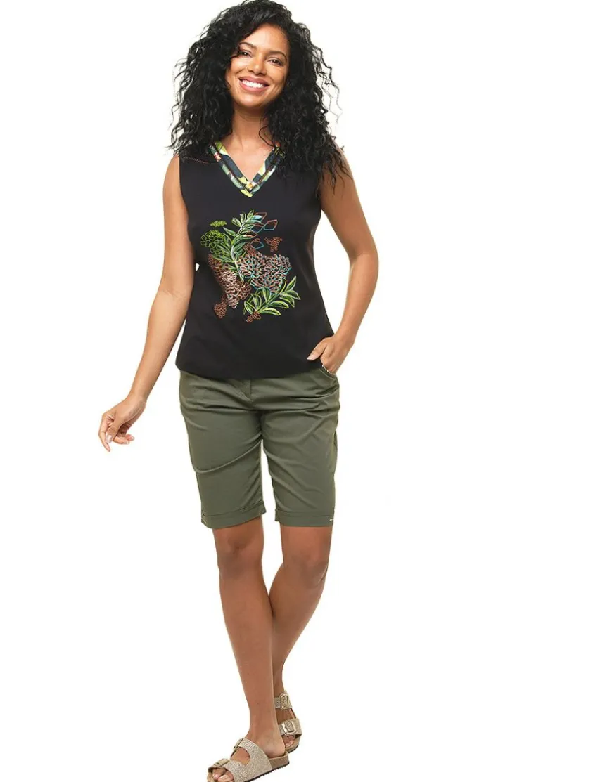 Bermuda kaki coton