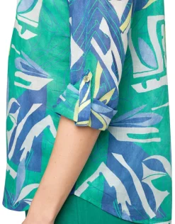 Blouse 100% coton bleu