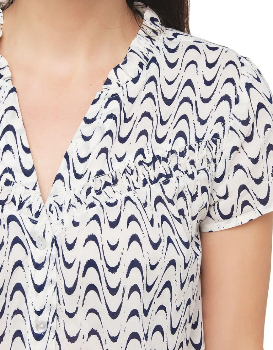 Blouse 100% coton écru