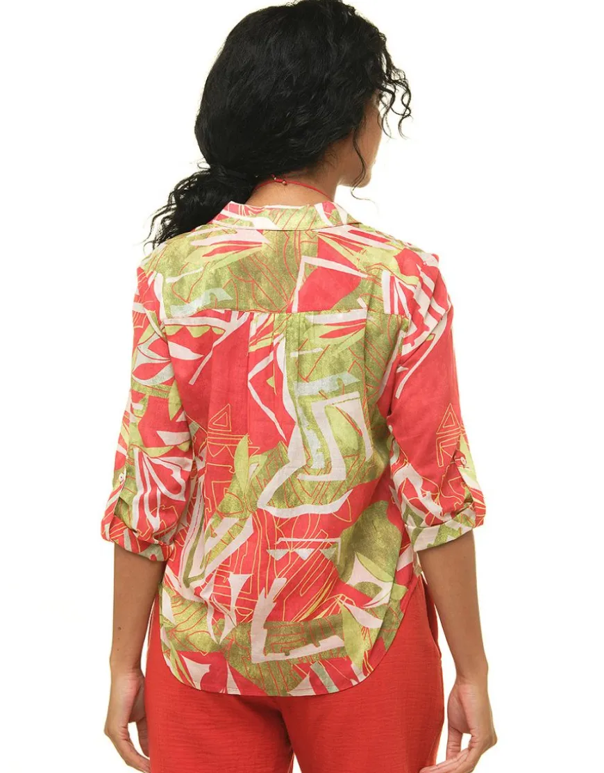 Blouse 100% coton vert