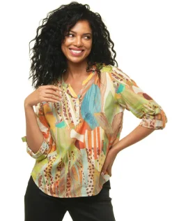 Blouse 100% coton vert