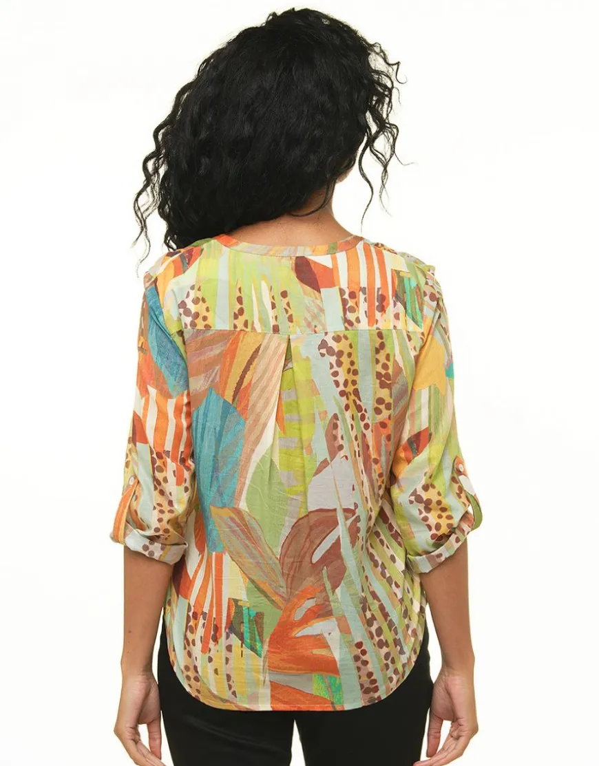 Blouse 100% coton vert