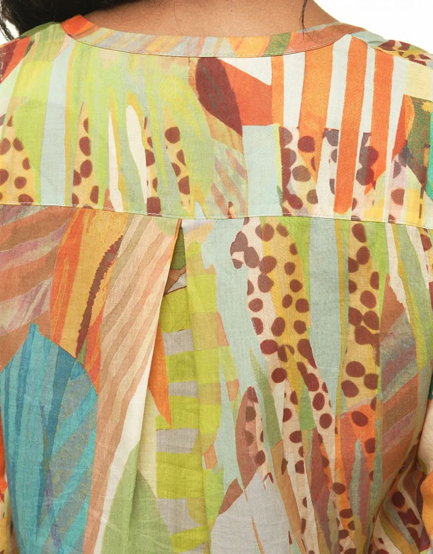Blouse 100% coton vert