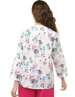 Blouse blanche broderies