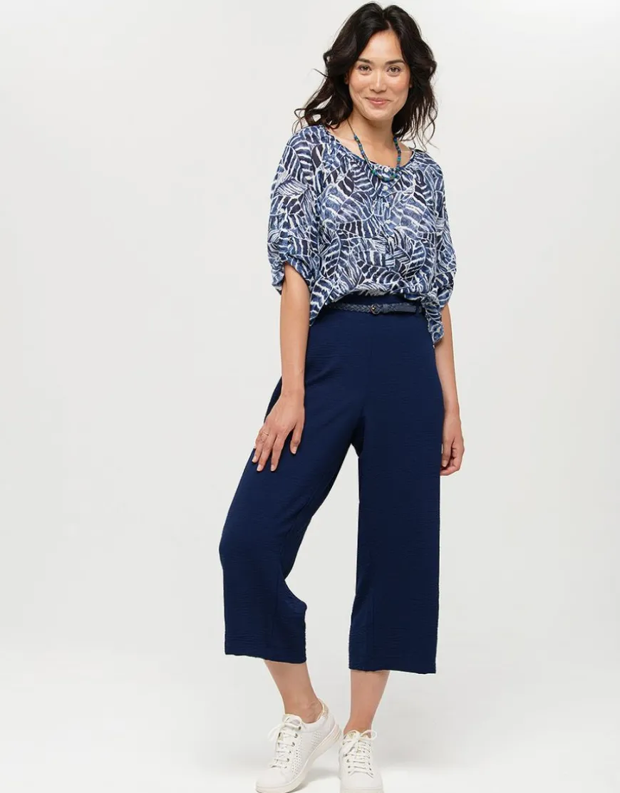 Blouse bleue 100% coton