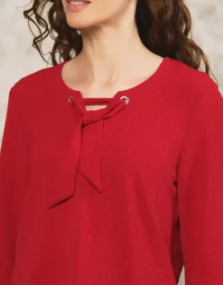Blouse chic rouge