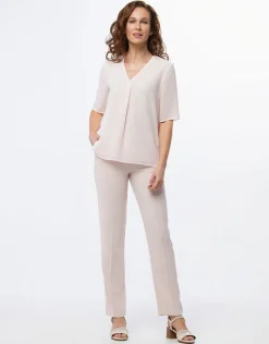 Blouse chic voile rose