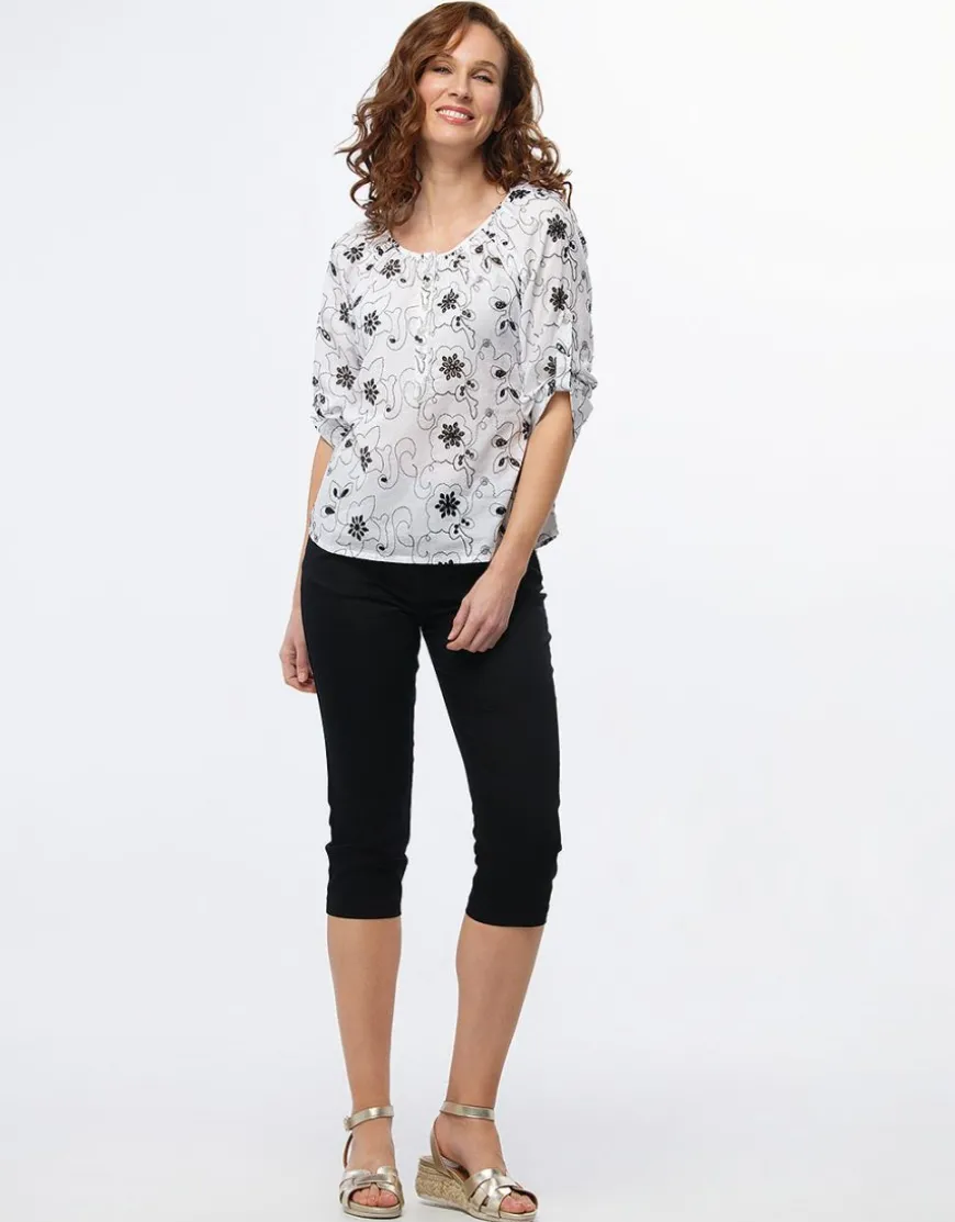 Blouse coton broderie