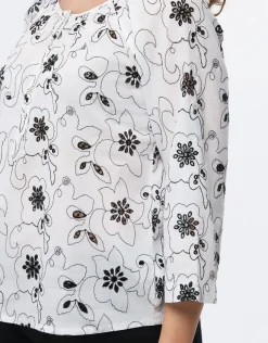 Blouse coton broderie