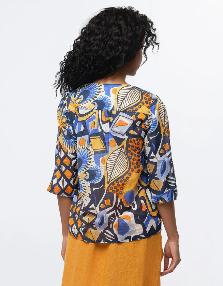 Blouse coton imprimé