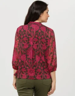Blouse fluide rose