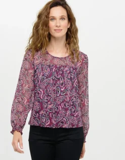 Blouse fluide violette