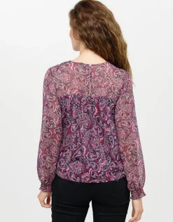 Blouse fluide violette