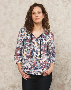 Blouse imprimé brillante