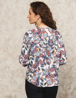 Blouse imprimé brillante
