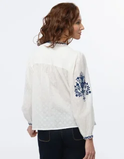 Chemisier coton écru