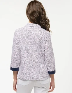Chemisier coton fleuri