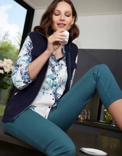 Chemisier fleuri coton