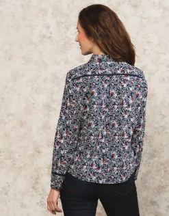 Chemisier fleuri coton