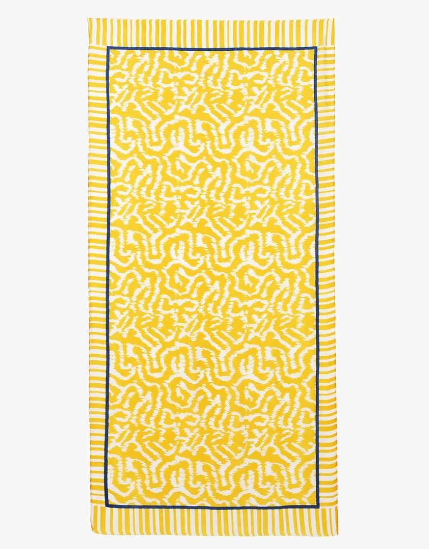 Foulard imprimé jaune