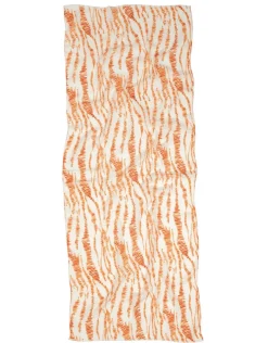 Foulard imprimé orange