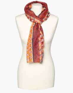 Foulard imprimé rayures