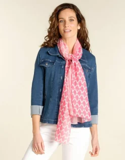 Foulard imprimé rose