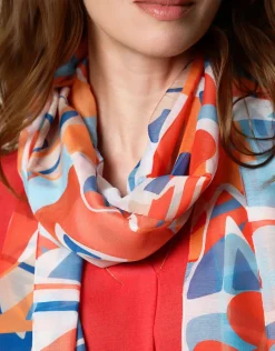 Foulard motif orange