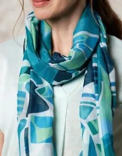 Foulard motif vert