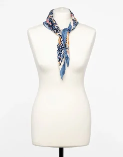 Foulard plissé floral