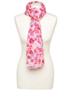 Foulard rose floral
