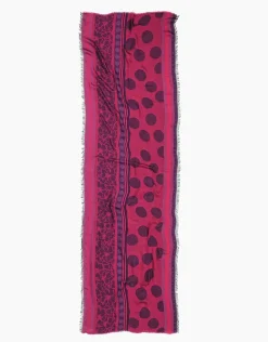 Foulard rose fuchsia