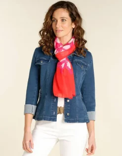 Foulard rose fuchsia