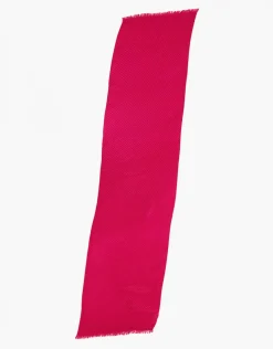 Foulard rose plissé