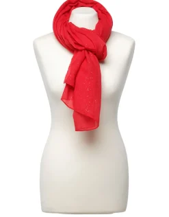 Foulard rouge paillettes