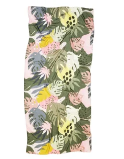 Foulard vert imprimé