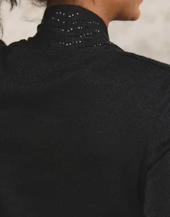 Gilet 2 en 1 noir sequins