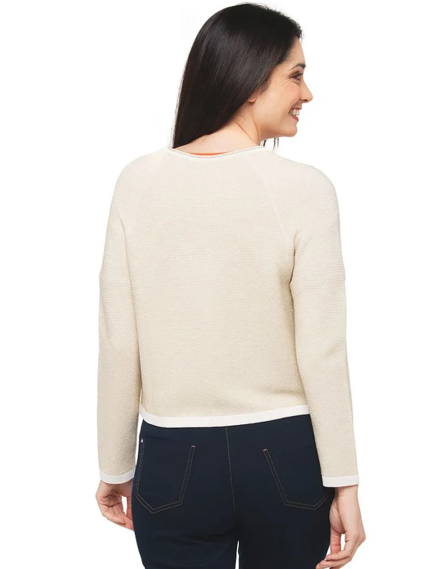 Gilet boléro doré