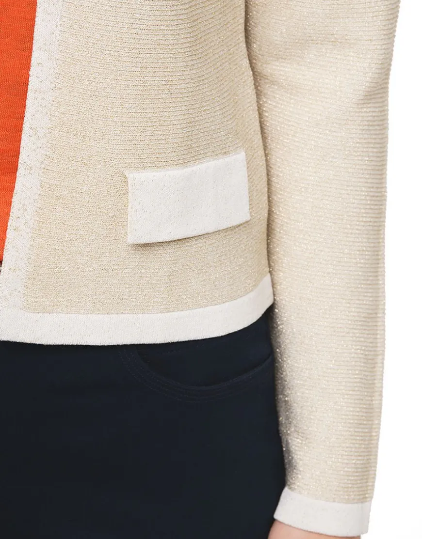 Gilet boléro doré