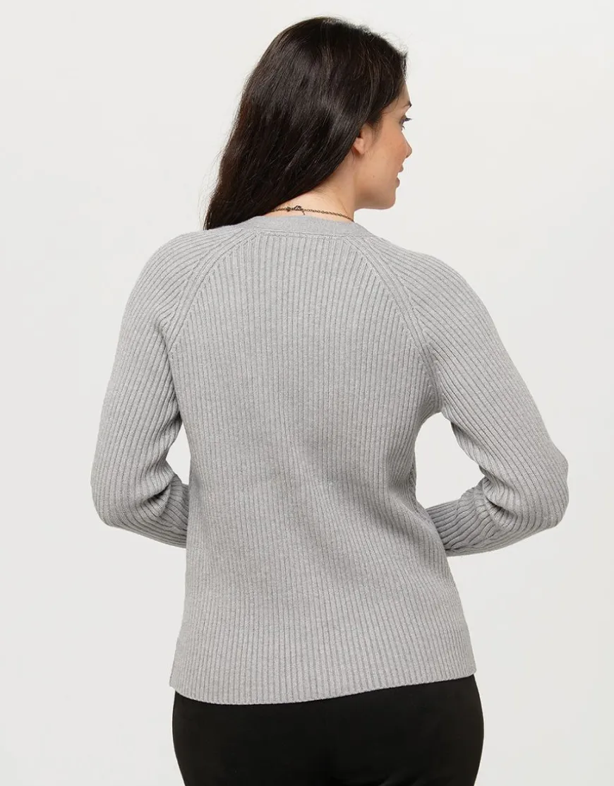 Gilet boutonné gris