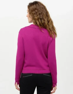 Gilet irisé prune