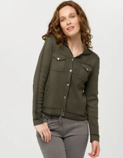 Gilet irisé vert kaki