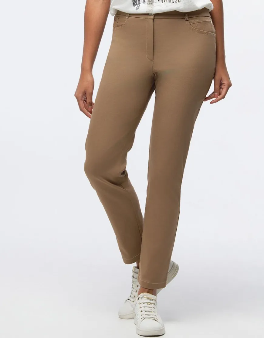 Jean ajusté 7/8ème beige