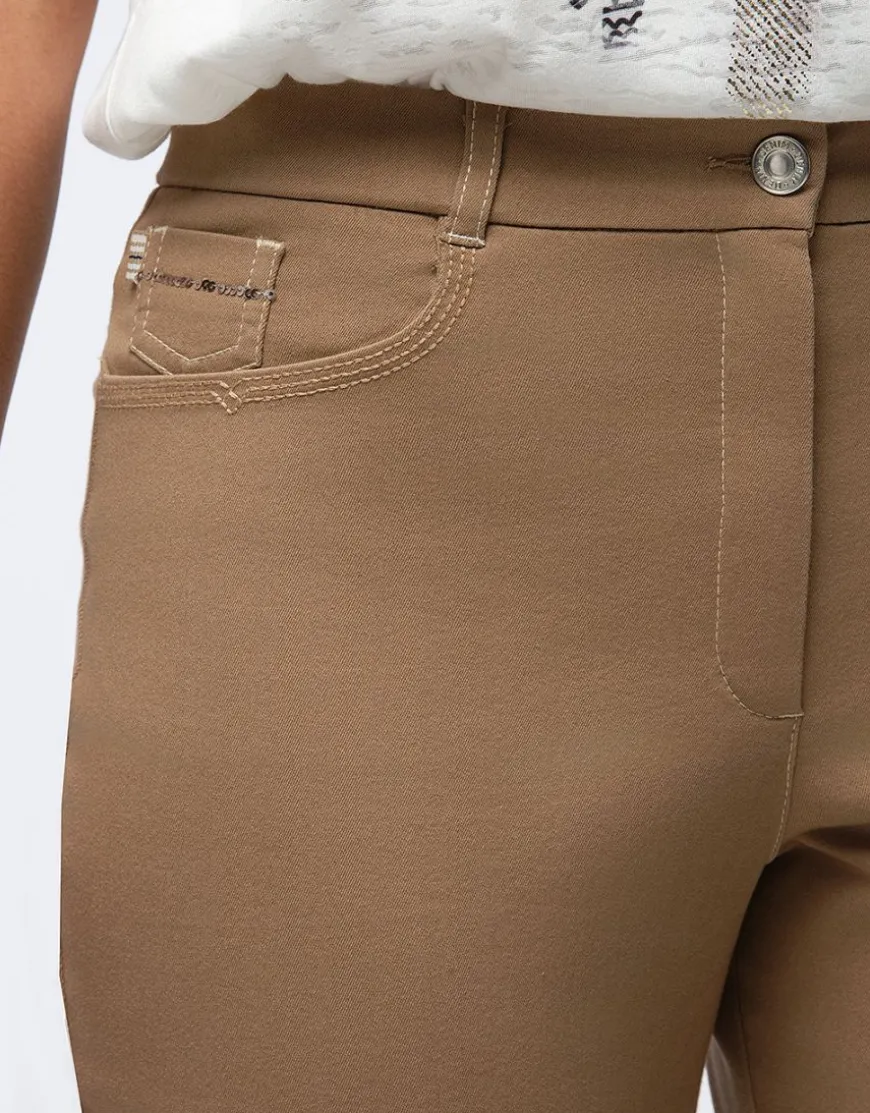 Jean ajusté 7/8ème beige