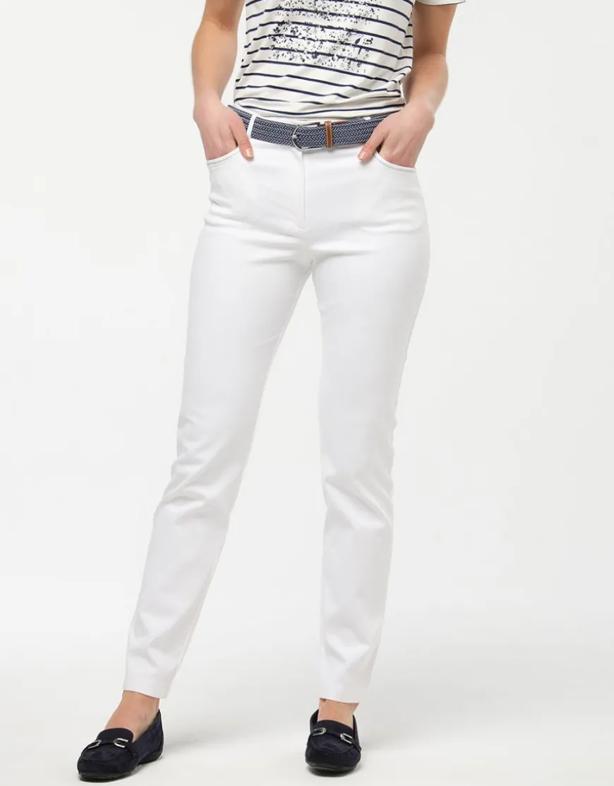 Jean blanc stretch