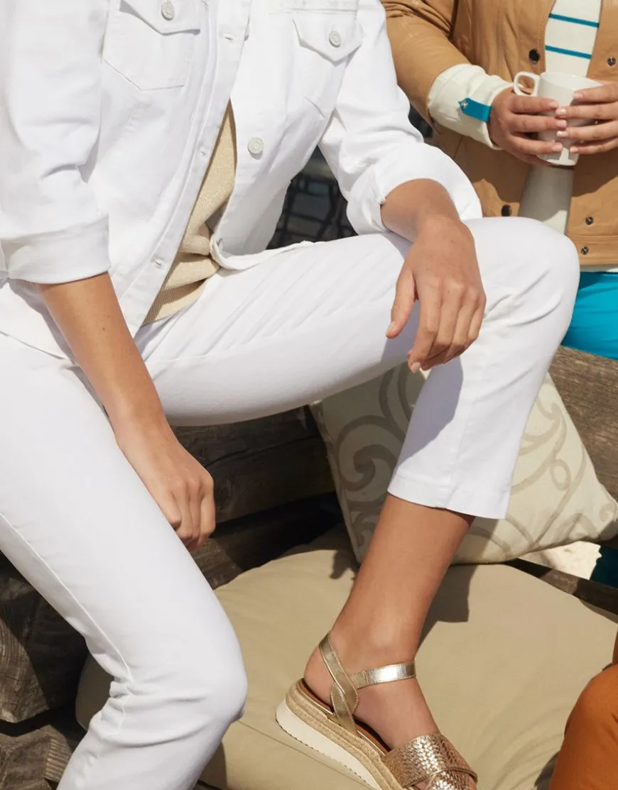 Jean blanc stretch