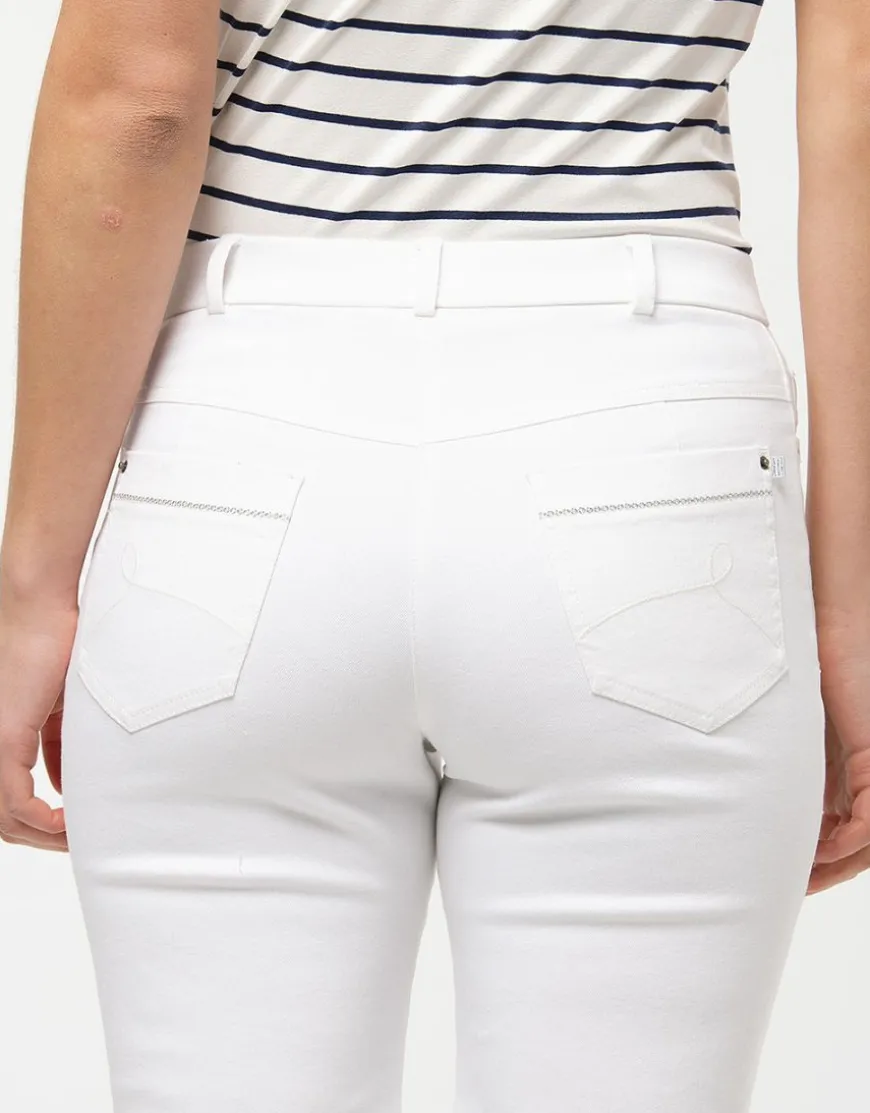 Jean blanc stretch